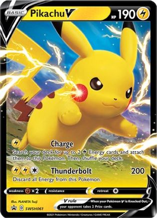 Pikachu V SWSH061 Holo Promo Sword & Shield Promo Pokemon