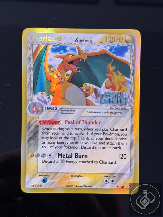 Charizard 4/100 Holo Rare Crystal Guardians Pokemon