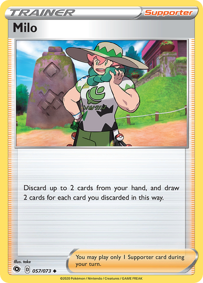 Milo 057/073 Uncommon Champion's Path Pokemon