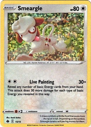 Smeargle - 15/15 015/015 Holo Promo McDonald's Promos 2022 Pokemon