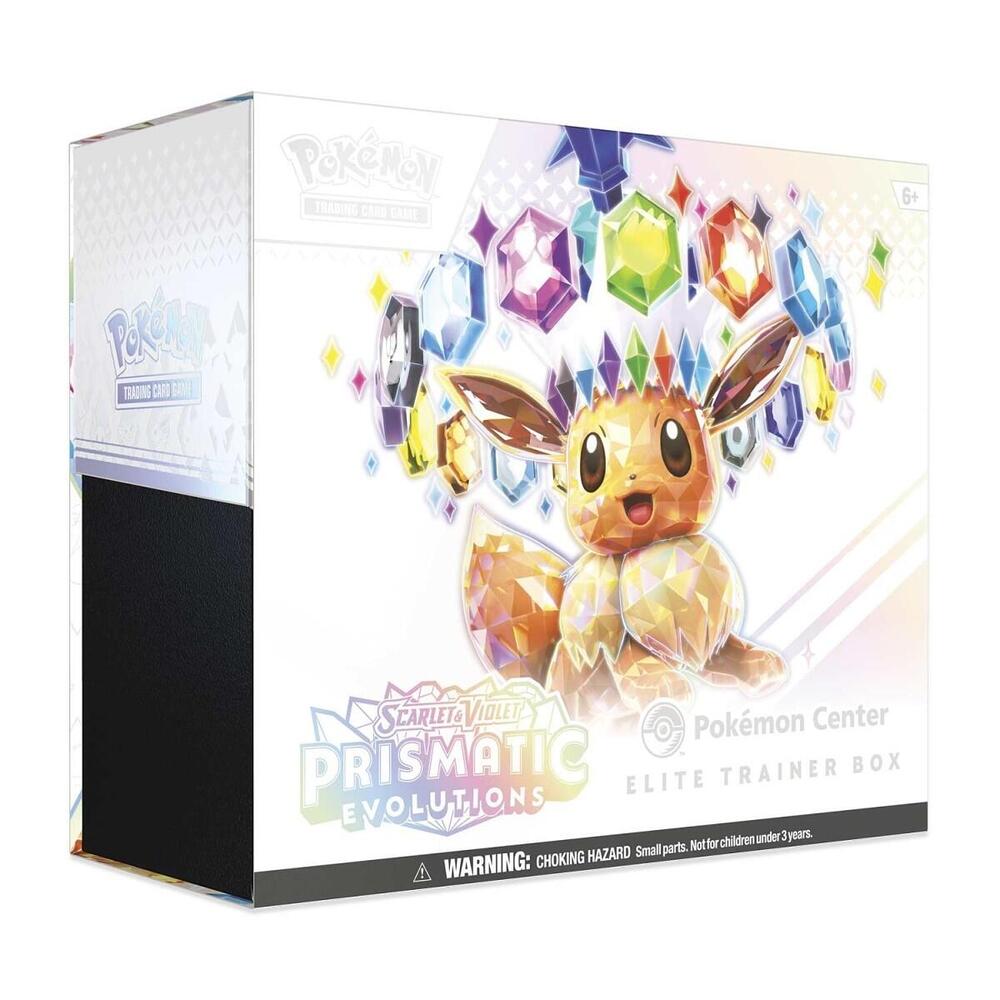 Prismatic Evolutions Pokemon Center Elite Trainer Box ETB Sealed Exclusive