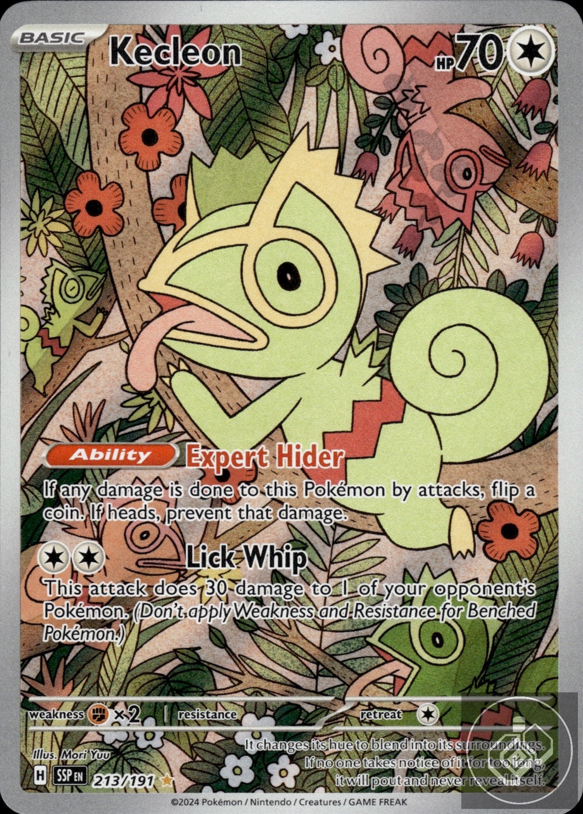 Kecleon 213/191 Illustration Rare Surging Sparks Pokemon
