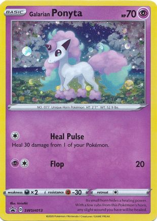 Galarian Ponyta SWSH013 Holo Promo Sword & Shield Promo Pokemon