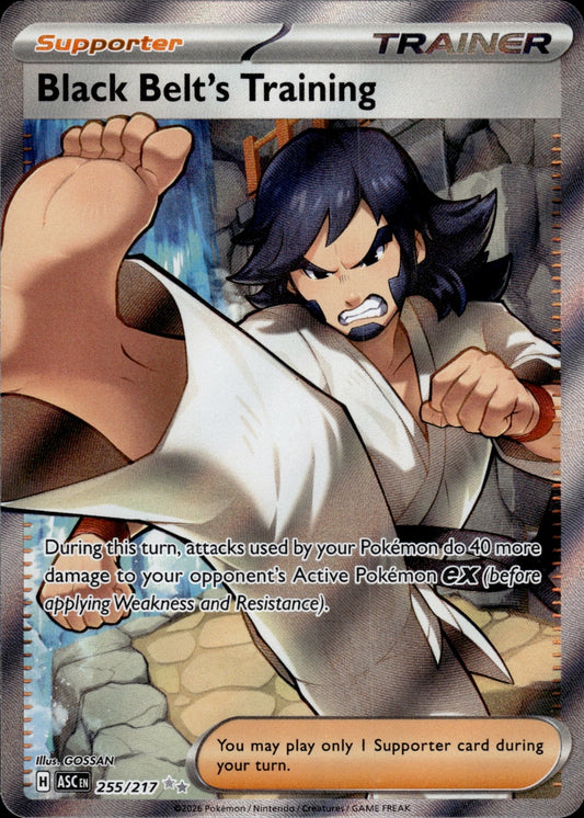 Black Belt's Training 255/217 Ultra Rare Ascended Heroes Pokemon