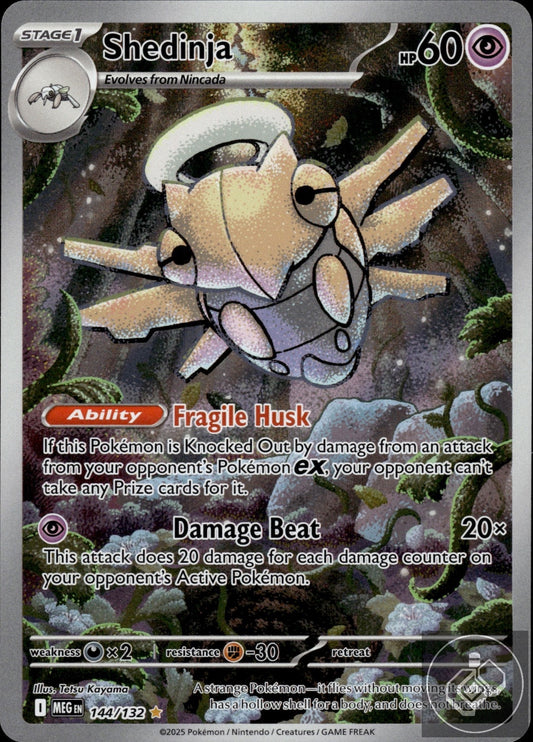 Shedinja 144/132 Illustration Rare Mega Evolution Pokemon