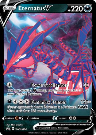 Eternatus V SWSH064 Holo Promo Sword & Shield Promo Pokemon