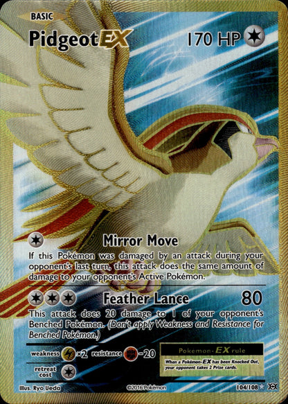 Pidgeot EX 104/108 Ultra Rare Evolutions Pokemon