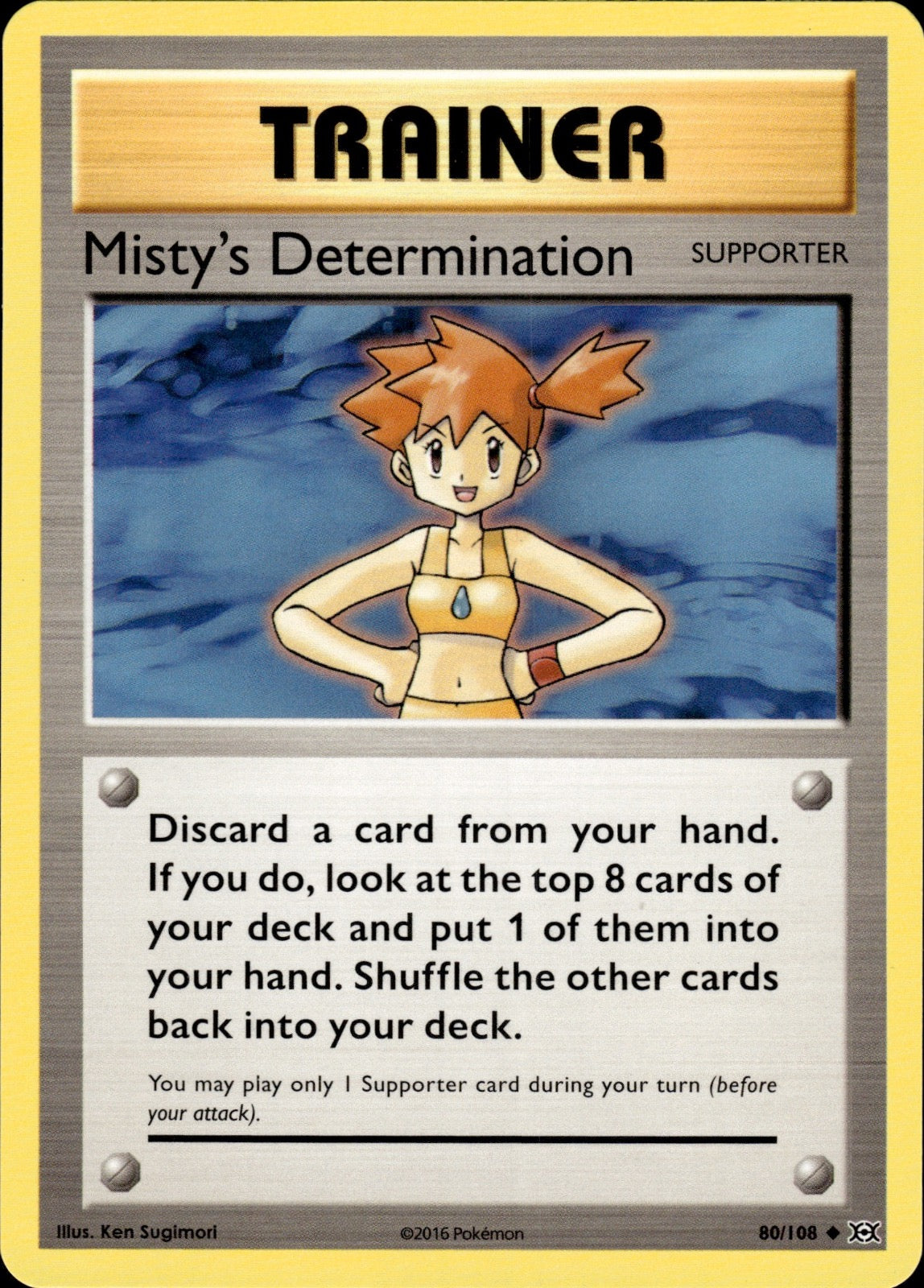 Misty's Determination 80/108 Uncommon Evolutions Pokemon