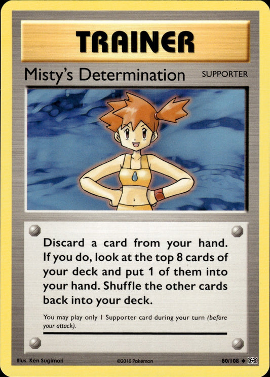 Misty's Determination 80/108 Uncommon Evolutions Pokemon