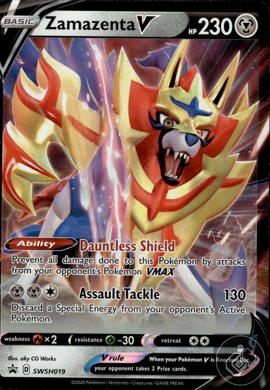 Zamazenta V SWSH019 Holo Promo Sword & Shield Promo Pokemon