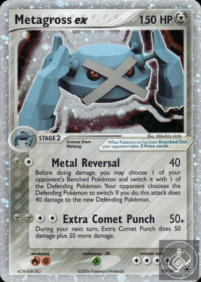 Metagross ex 95/101 Holo EX Rare Hidden Legends Pokemon