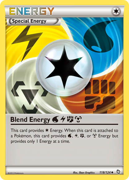 Blend Energy WaterLightningFightingMetal 118/124 Dragons Exalted Pokemon