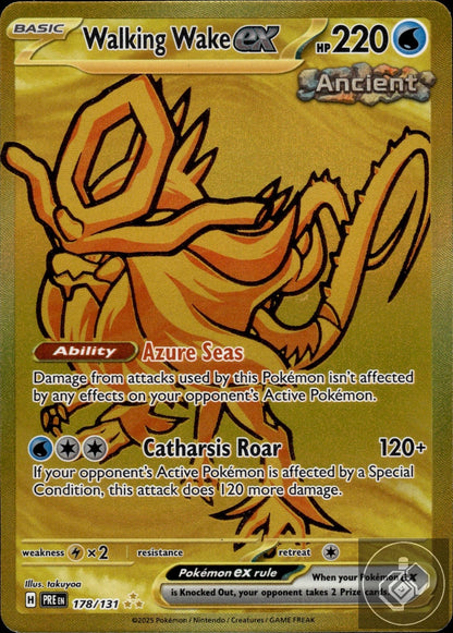 Walking Wake ex 178/131 Hyper Rare Prismatic Evolutions Pokemon