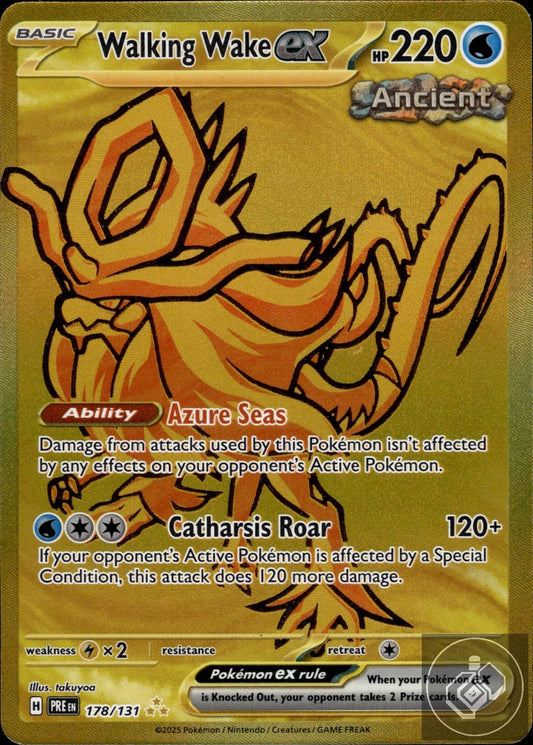 Walking Wake ex 178/131 Hyper Rare Prismatic Evolutions Pokemon