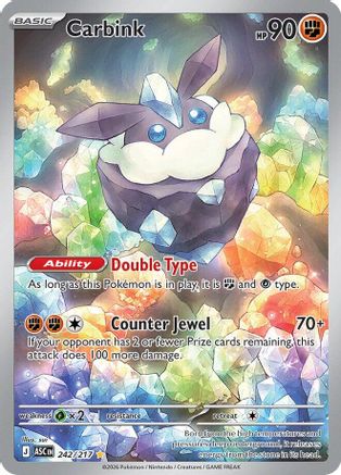 Carbink 242/217 Illustration Rare Ascended Heroes Pokemon