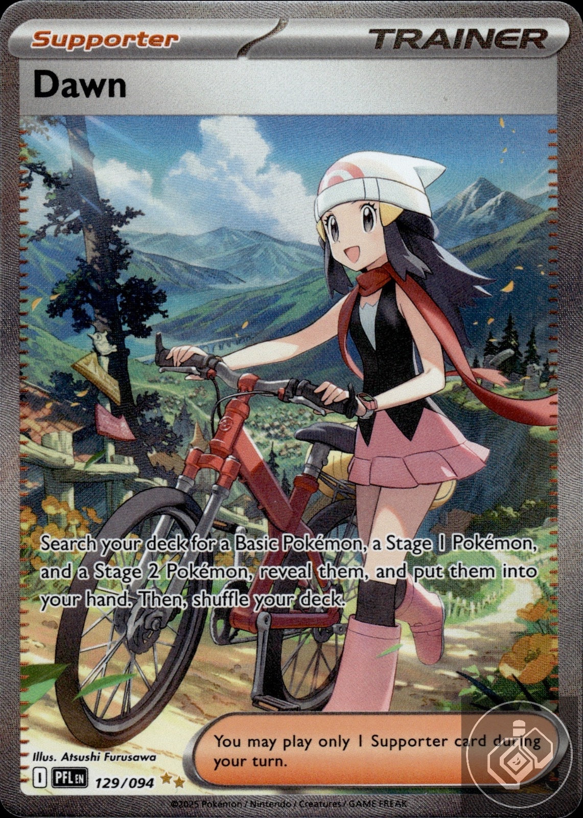 Dawn 129/094 Special Illustration Rare Phantasmal Flames Pokemon