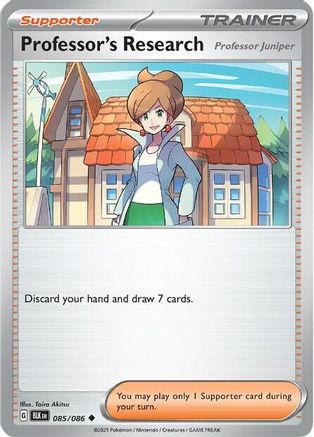 Professor's Research 085/086 Uncommon SV: Black Bolt Pokemon