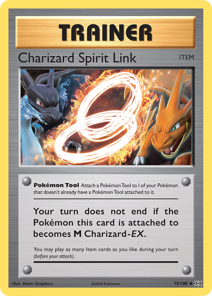 Charizard Spirit Link 75/108 Uncommon Evolutions Pokemon