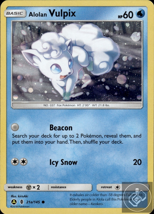 Alolan Vulpix 21a/145 Holo Promo Alternate Art Promos Pokemon