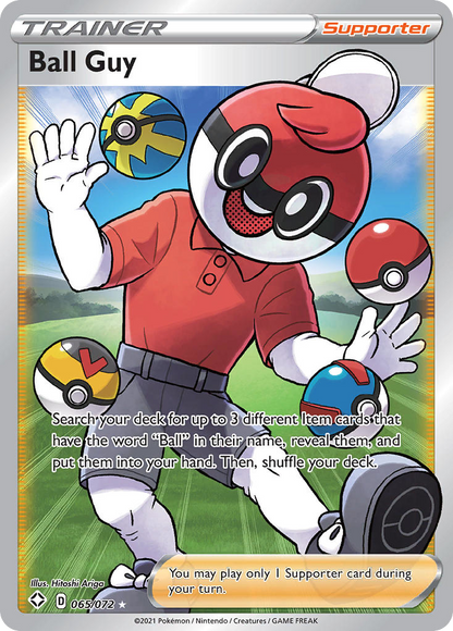 Ball Guy 065/072 Ultra Rare Shining Fates Pokemon