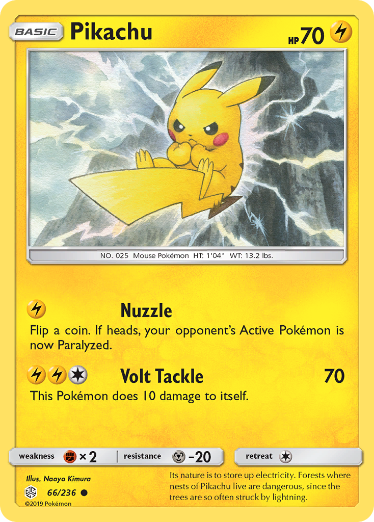 Pikachu 66/236 Common Cosmic Eclipse Pokemon