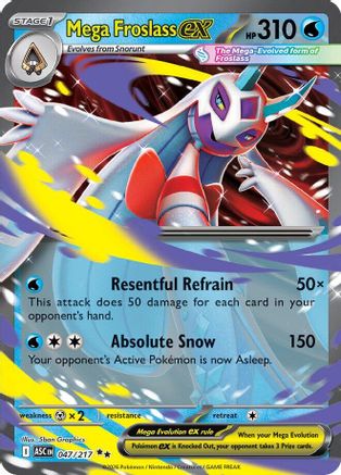 Mega Froslass ex 047/217 Double Rare Ascended Heroes Pokemon
