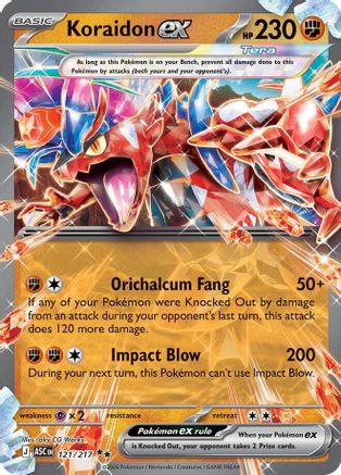 Koraidon ex 121/217 Double Rare Ascended Heroes Pokemon