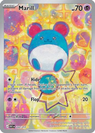Marill 232/217 Illustration Rare Ascended Heroes Pokemon