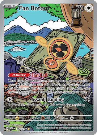 Fan Rotom 250/217 Illustration Rare ME: Ascended Heroes Pokemon