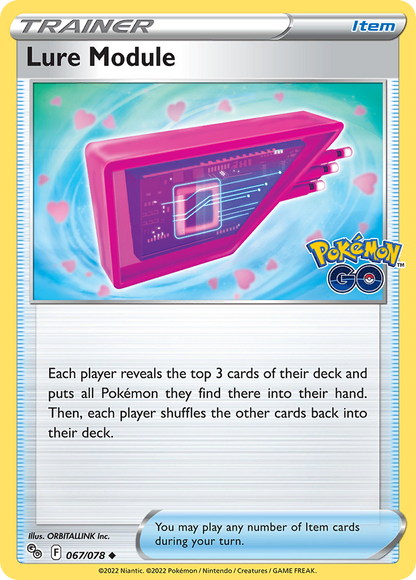 Lure Module 067/078 Uncommon Pokemon GO Pokemon Reverse Holo
