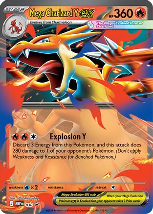 Mega Charizard Y ex 030 Holo Promo ME: Mega Evolution Promo Pokemon