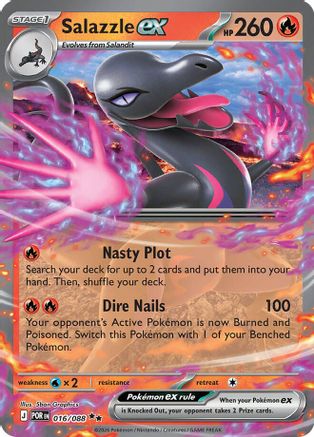 Salazzle ex 016/088 Double Rare Perfect Order Pokemon