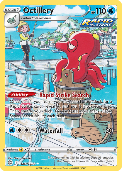 Octillery TG03/TG30 Holo Brilliant Stars Trainer Gallery Pokemon