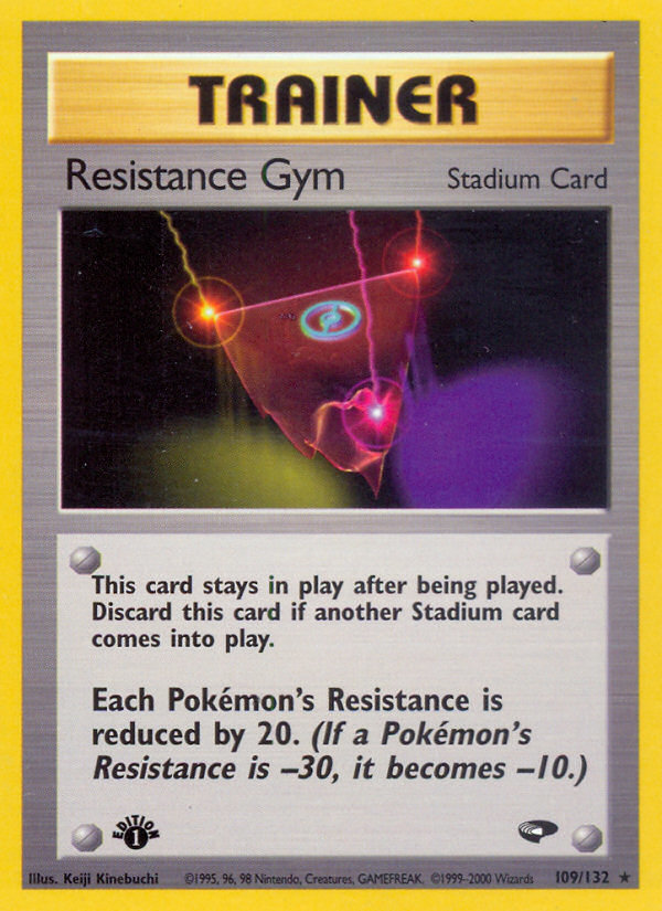 Resistance Gym 109/132 Rare Gym Challenge Pokemon Unlimited