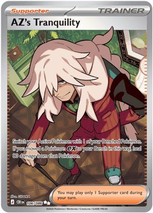 AZ's Tranquility 106/086 Ultra Rare Chaos Rising Pokemon