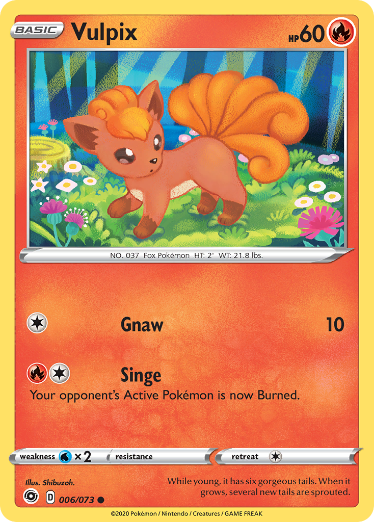 Vulpix 006/073 Common Champion's Path Pokemon