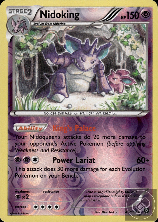 Nidoking 45/114 Rare Steam Siege Pokemon Reverse Holo