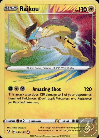 Raikou 050/185 Amazing Rare Vivid Voltage Pokemon