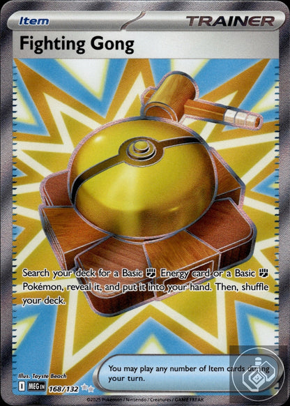 Fighting Gong 168/132 Ultra Rare Mega Evolution Pokemon