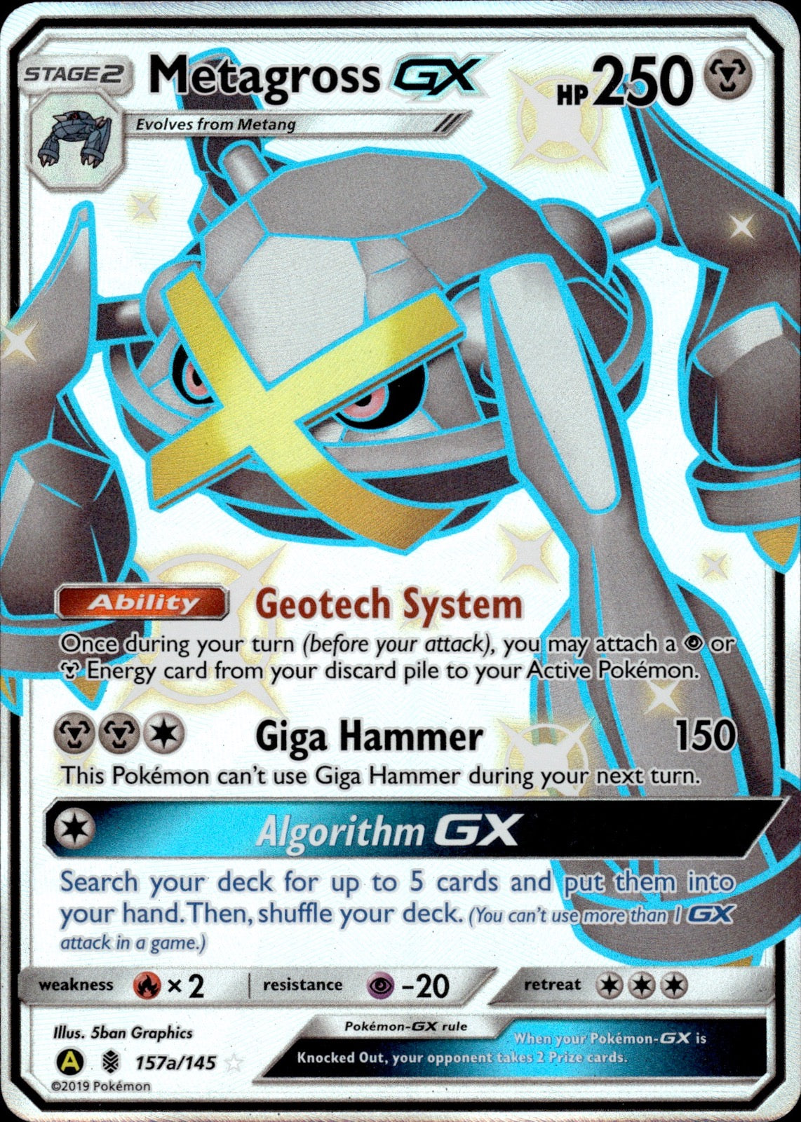 Metagross GX 157a/145 Holo Promo Alternate Art Promos Pokemon