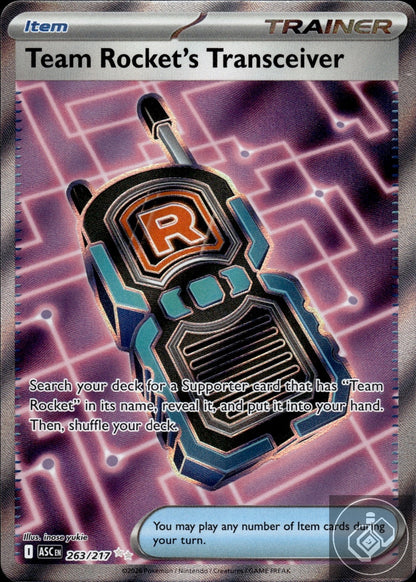 Team Rocket's Transceiver 263/217 Ultra Rare Ascended Heroes Pokemon