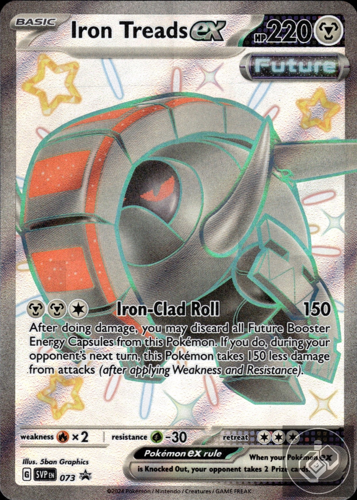 Iron Treads ex 073 Holo Promo Scarlet & Violet Promo Pokemon