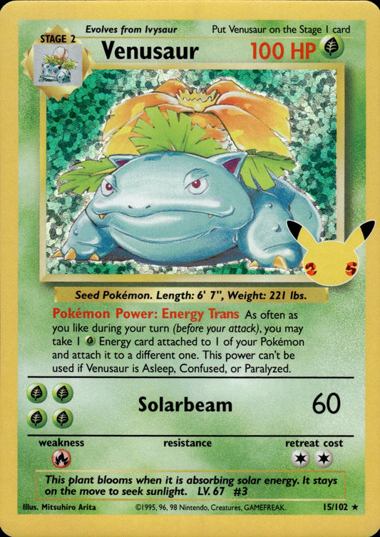 Venusaur 15/102 Classic Collection Celebrations: Classic Collection Pokemon
