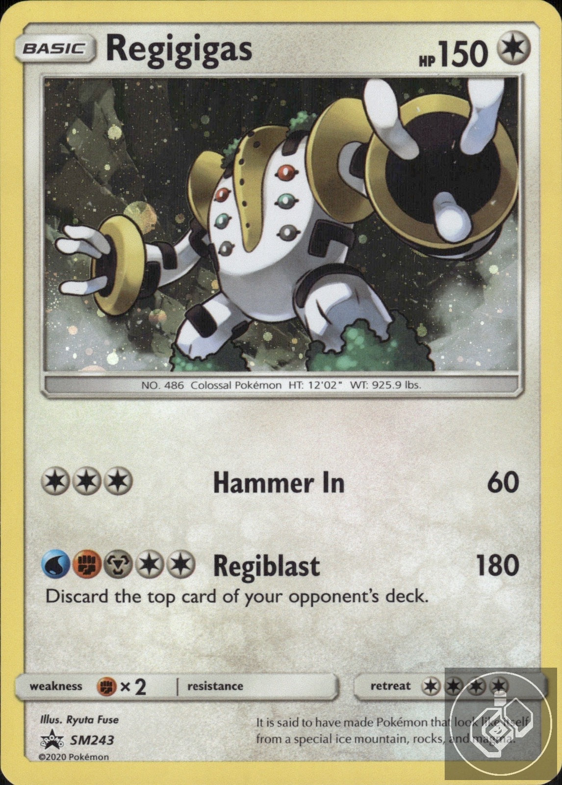 Regigigas - SM243 Holo Promo Sun & Moon Promo Pokemon Holo