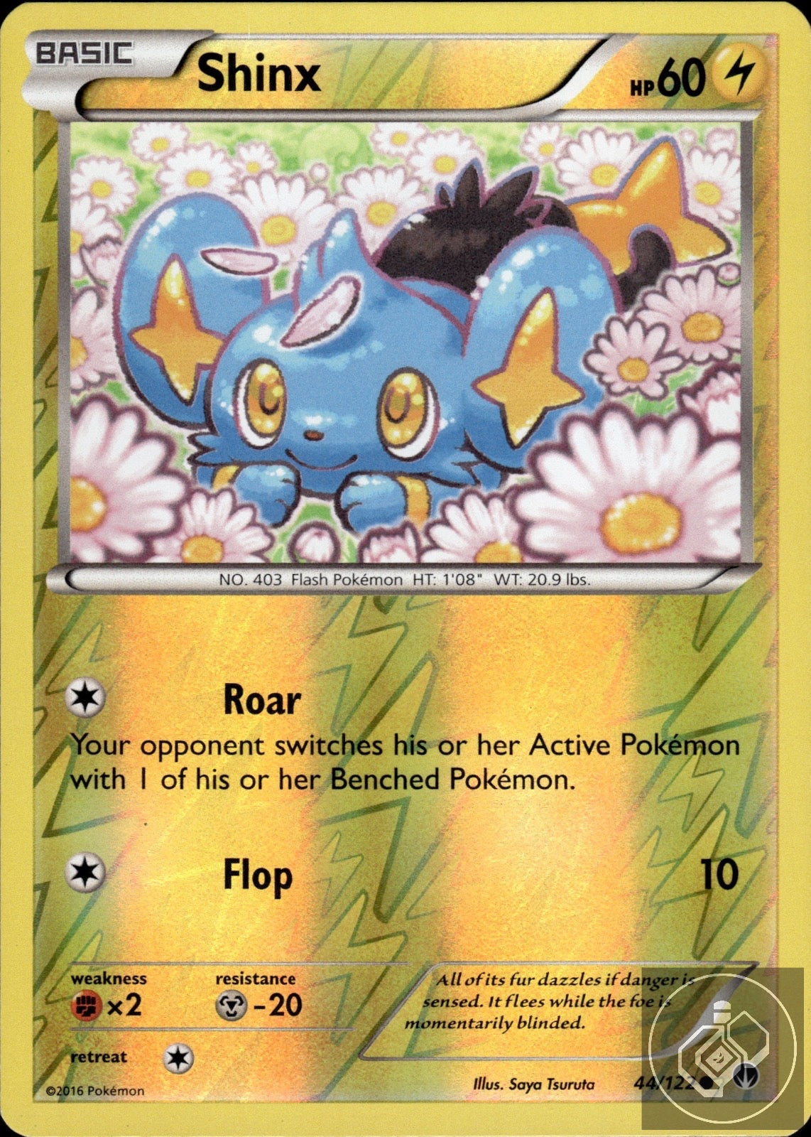Shinx 44/122 Common BREAKpoint Pokemon Reverse Holo