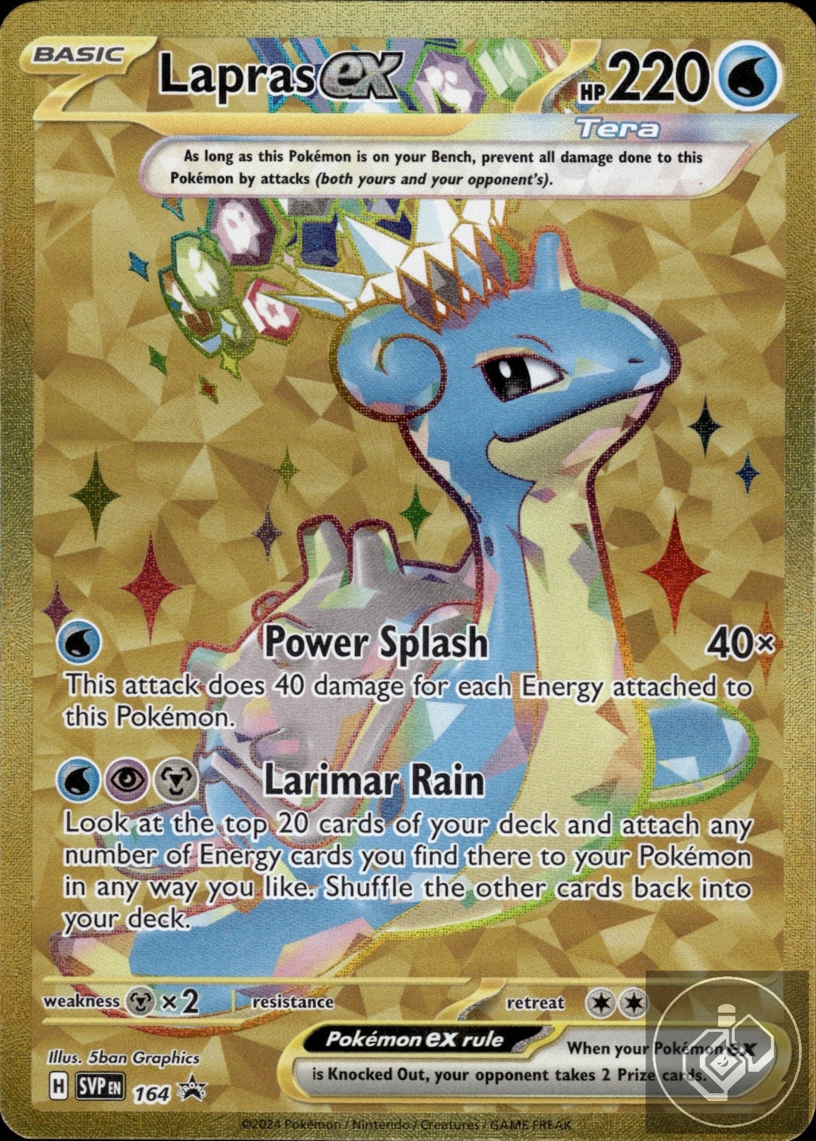 Lapras ex 164 Holo Promo Scarlet & Violet Promo Pokemon