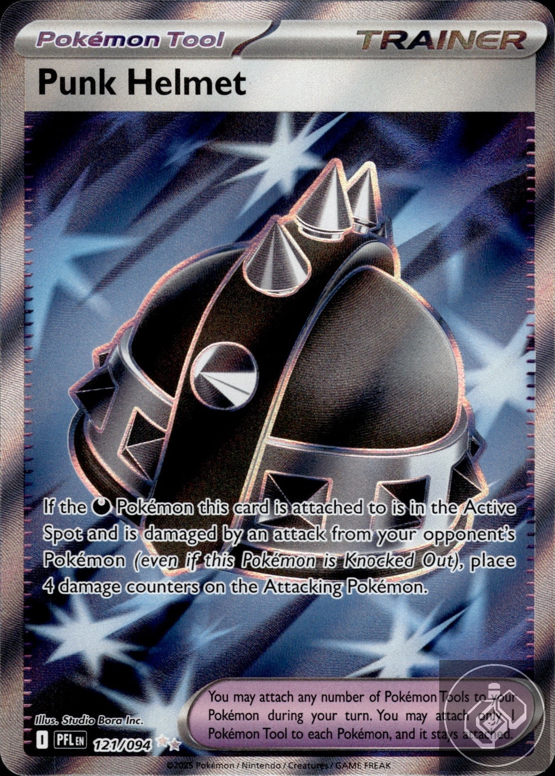 Punk Helmet 121/094 Ultra Rare Phantasmal Flames Pokemon