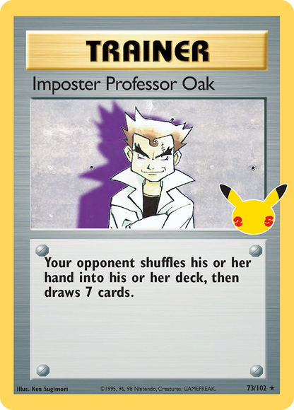 Imposter Professor Oak 73/102 Celebrations: Classic Collection Pokemon
