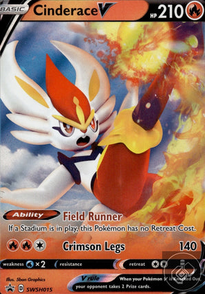 Cinderace V SWSH015 Holo Promo Sword & Shield Promo Pokemon