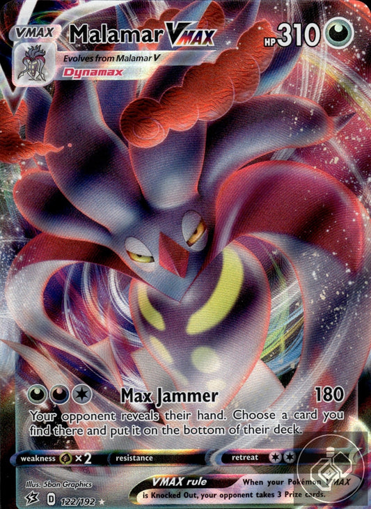 Malamar VMAX 122/192 Holo VMAX Rare Rebel Clash Pokemon